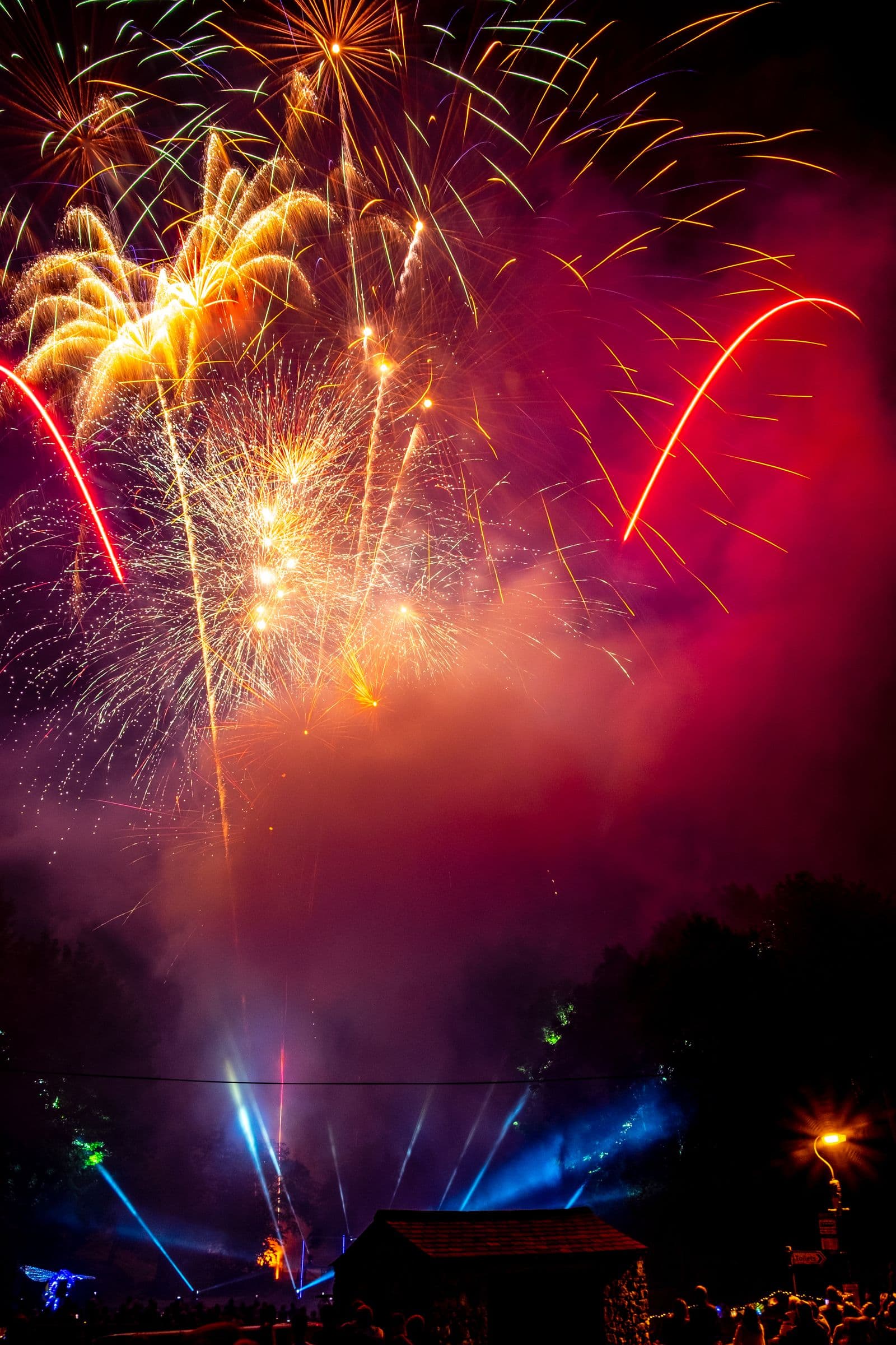 Colourful fireworks display, the kind of craftsmanship Sivakasi is famous for